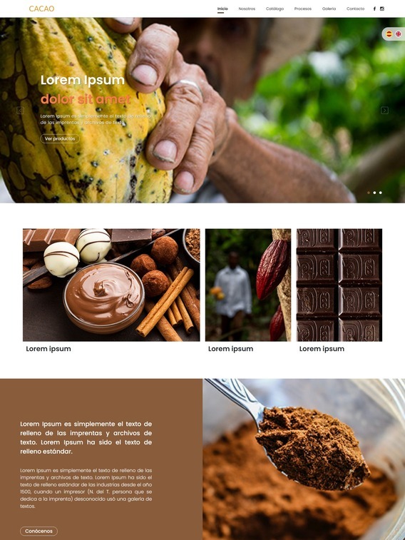 Página Web de Cápsula Digital|Cacao 3